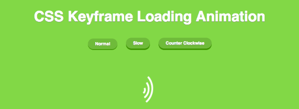 Loading Animation using CSS3 Keyframe Animation